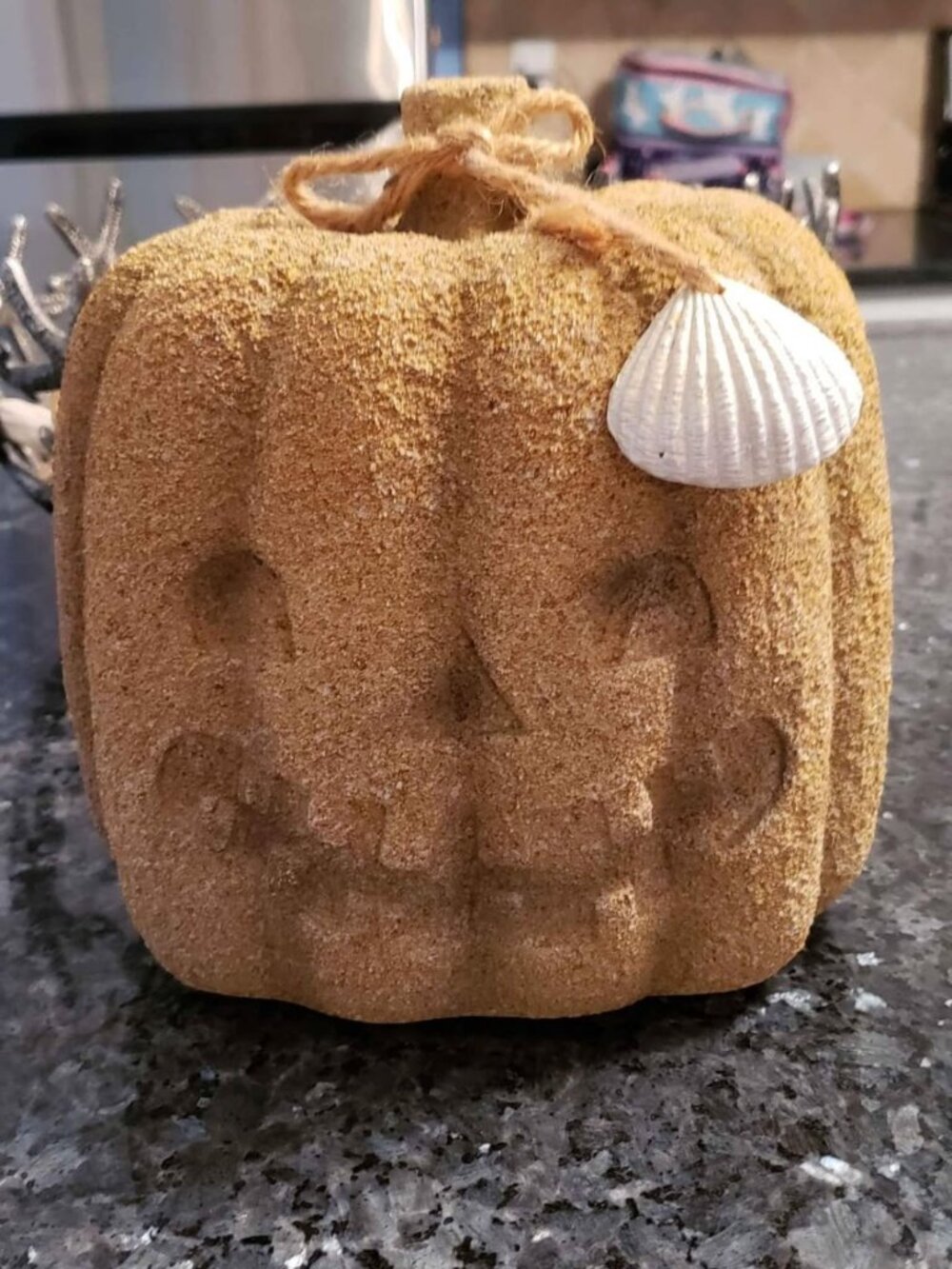 Coastal Beach Home Halloween Pumpkin